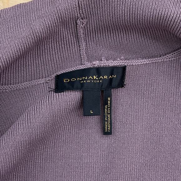 Donna Karan New York Womens Size L Open Front Cardigan Rib Knit - Picture 12 of 16